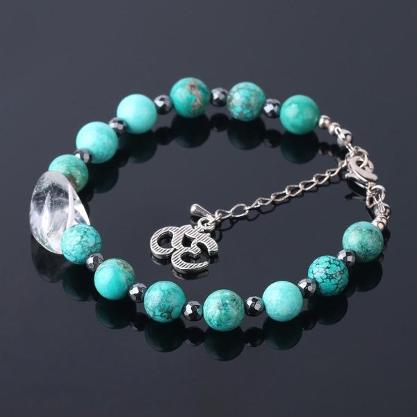 Bracelet Om Turquoise pour la Sagesse et la Protection