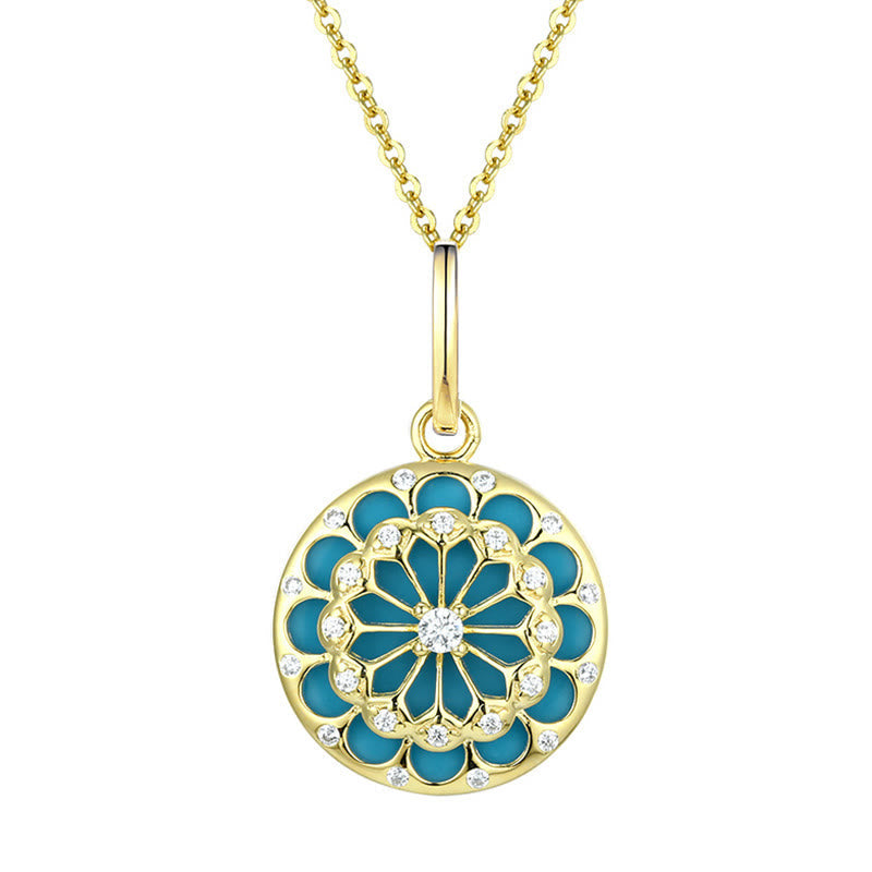 Collier de protection turquoise | Pendentif en argent sterling 925