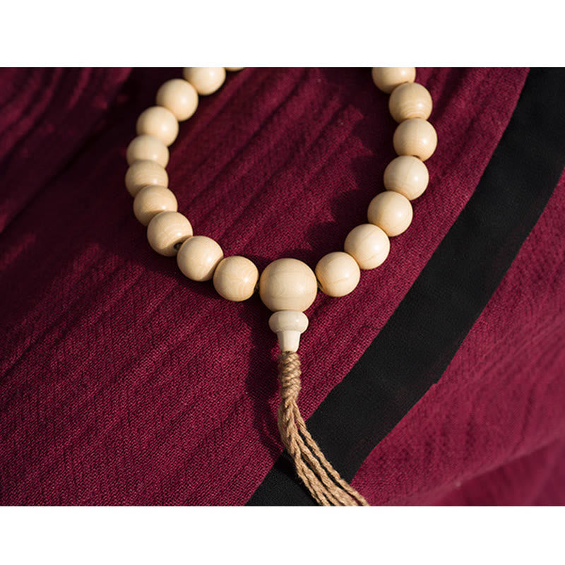 Bracelet Mala unisexe en bois d'Abelia Biflora 10 mm