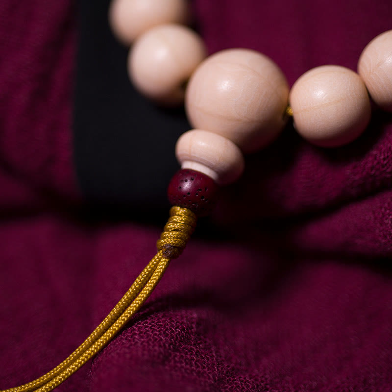 Bracelet Mala unisexe en bois d'Abelia Biflora 10 mm