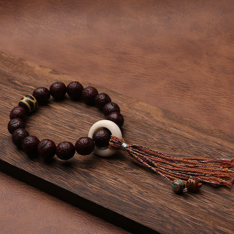Mala tibétain unisexe en graines de Bodhi | Porte-bonheur et richesse