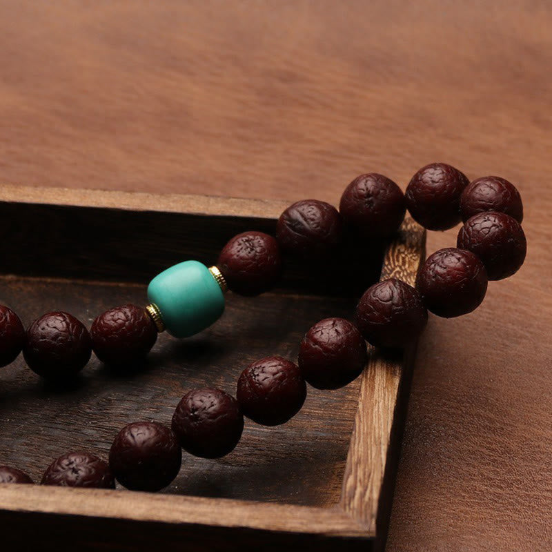 Mala tibétain unisexe en graines de Bodhi | Porte-bonheur et richesse