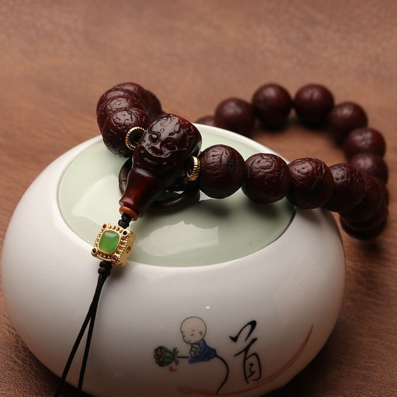 Mala tibétain unisexe en graines de Bodhi | Porte-bonheur et richesse