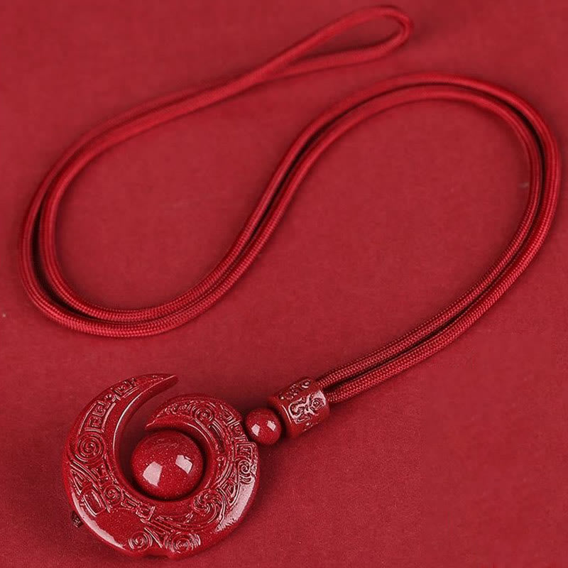 Collier unisexe Concentration Cinabre Design One's Luck