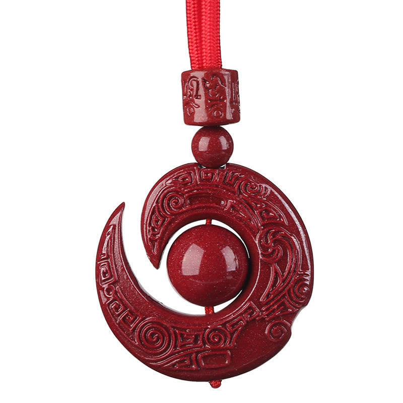 Collier unisexe Concentration Cinabre Design One's Luck