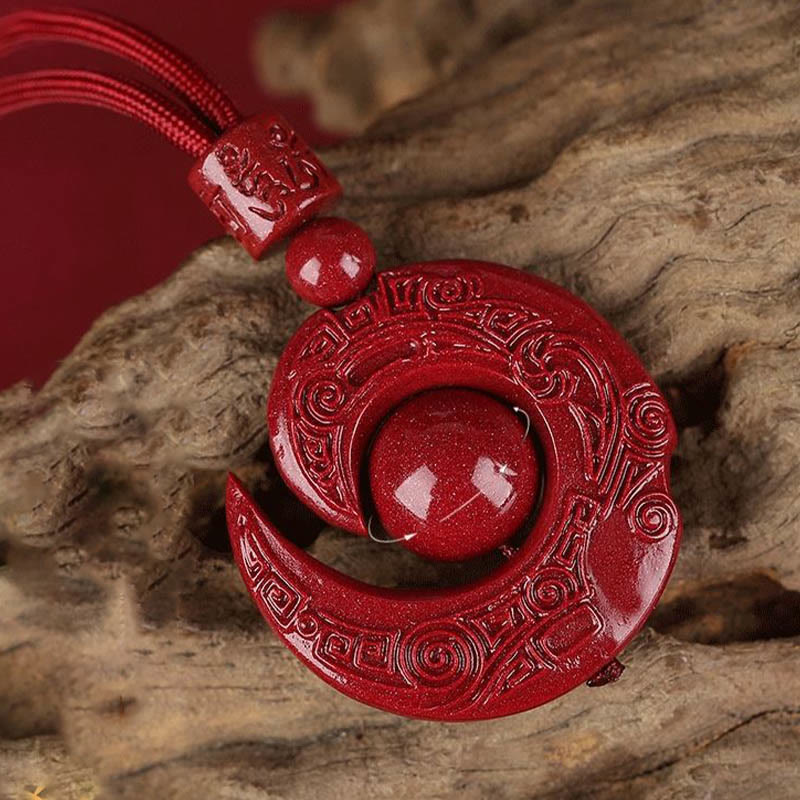 Collier unisexe Concentration Cinabre Design One's Luck