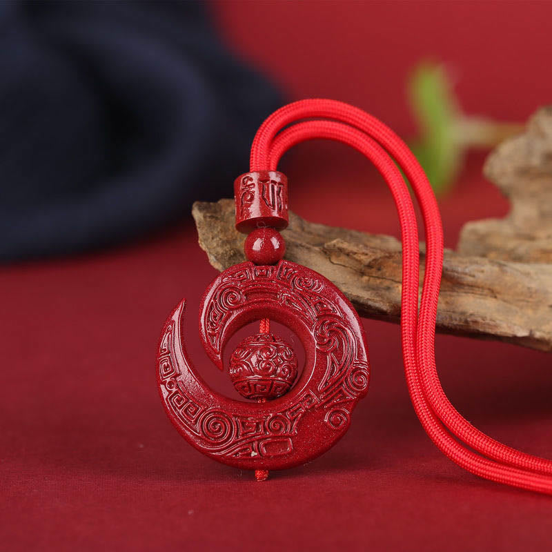 Collier unisexe Concentration Cinabre Design One's Luck