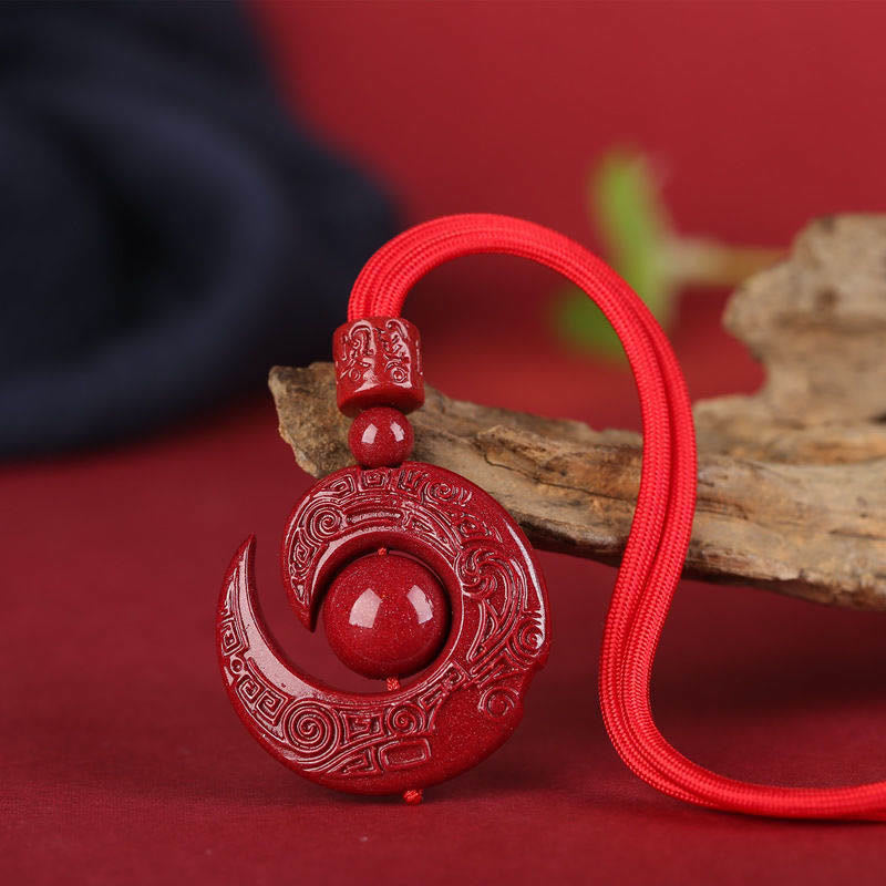 Collier unisexe Concentration Cinabre Design One's Luck