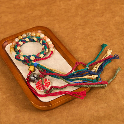 Bracelet de protection unisexe en calcédoine colorée, fantômes des montagnes