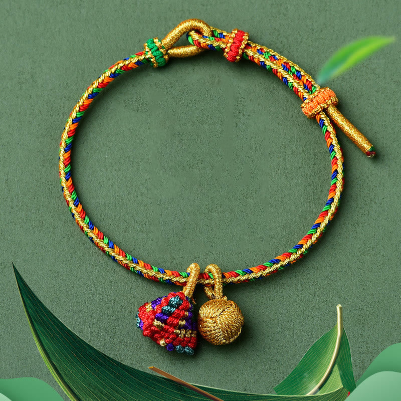 Bracelet à breloques unisexe coloré en fil rouge pour la chance et la protection