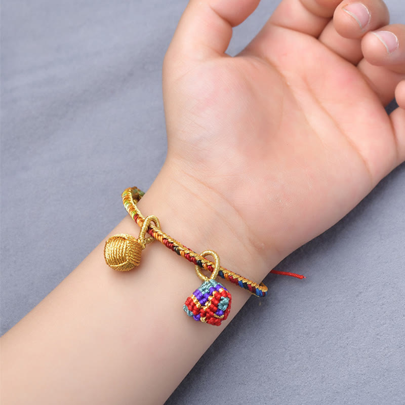 Bracelet à breloques unisexe coloré en fil rouge pour la chance et la protection