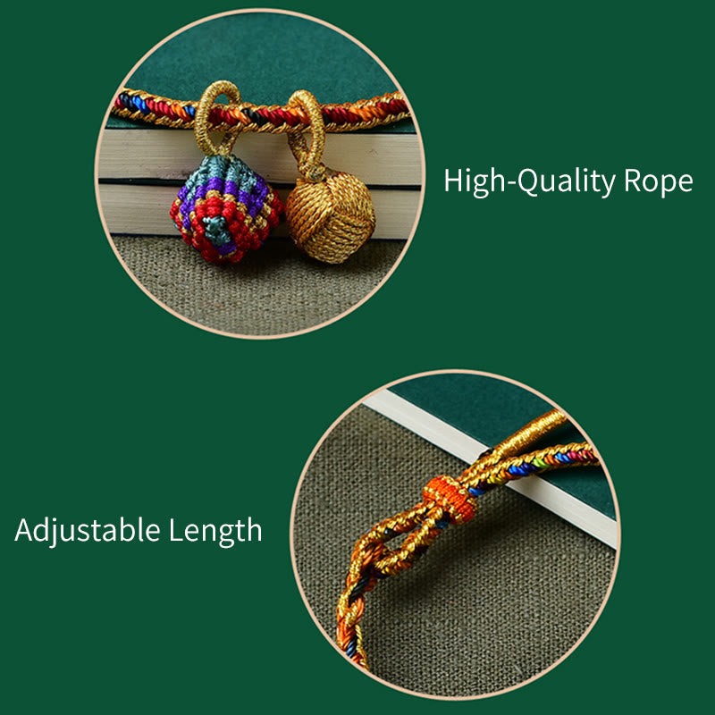 Bracelet à breloques unisexe coloré en fil rouge pour la chance et la protection