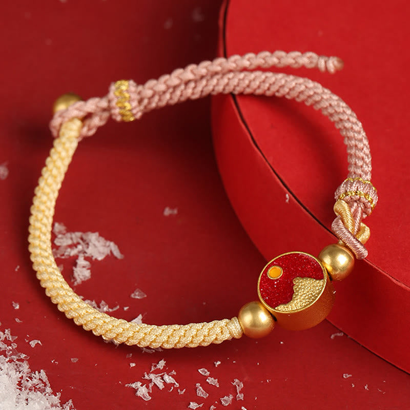 Bracelet spirituel unisexe en fil de cuivre montagne et mer