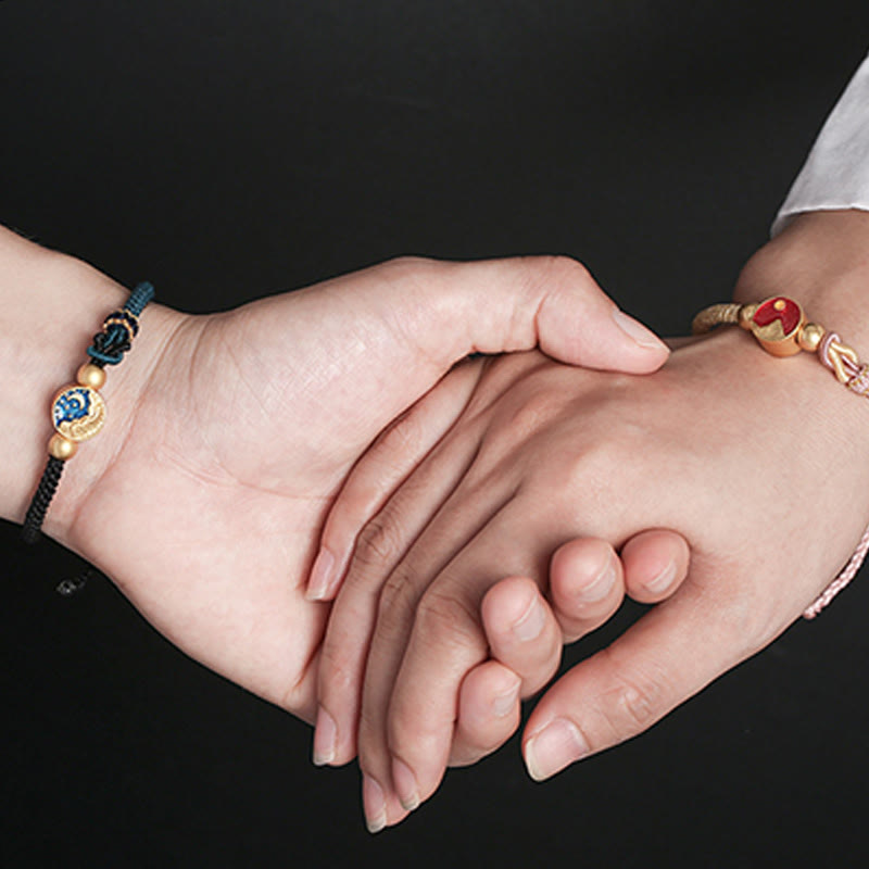 Bracelet spirituel unisexe en fil de cuivre montagne et mer
