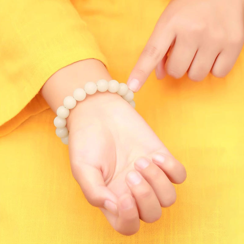 Bracelet Mala unisexe en obsidienne pour la méditation et la paix