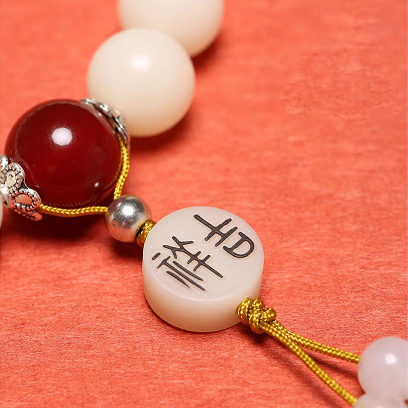 Bracelet Mala unisexe en obsidienne pour la méditation et la paix