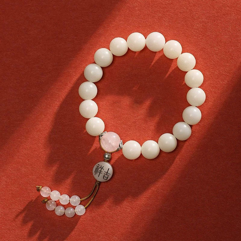 Bracelet Mala unisexe en obsidienne pour la méditation et la paix