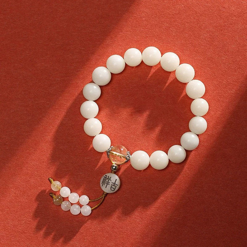 Bracelet Mala unisexe en obsidienne pour la méditation et la paix