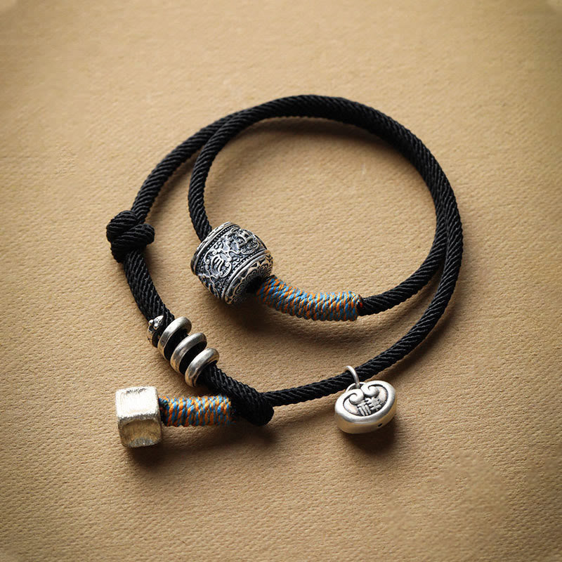 Bracelet unisexe Om Mani Padme Hum | Amulette à double tour