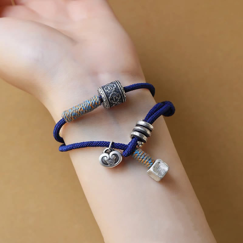 Bracelet unisexe Om Mani Padme Hum | Amulette à double tour