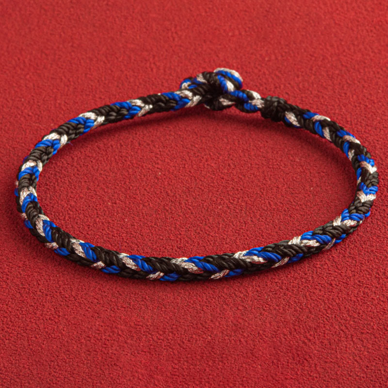 Bracelet unisexe en fil rouge « Que la prospérité remplisse votre vie »