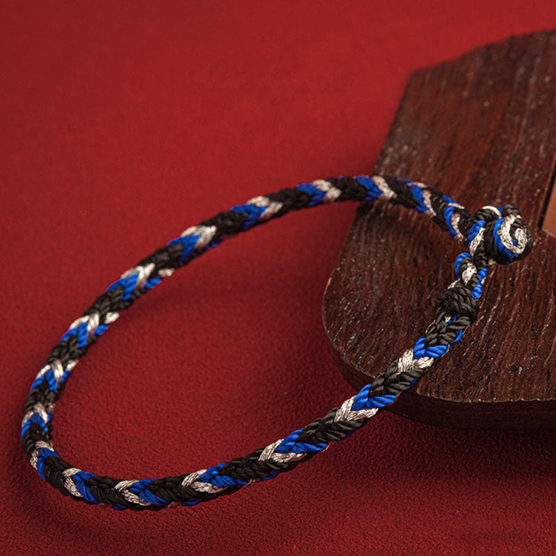 Bracelet unisexe en fil rouge « Que la prospérité remplisse votre vie »