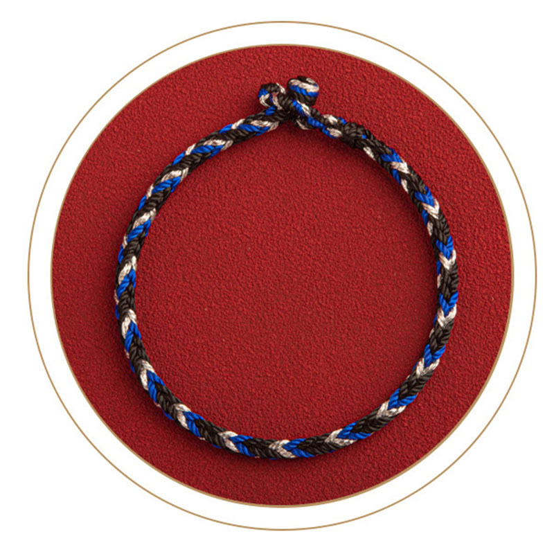 Bracelet unisexe en fil rouge « Que la prospérité remplisse votre vie »