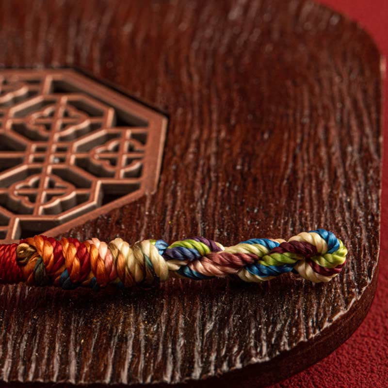 Bracelet unisexe en fil rouge avec argent pour la chance et la protection
