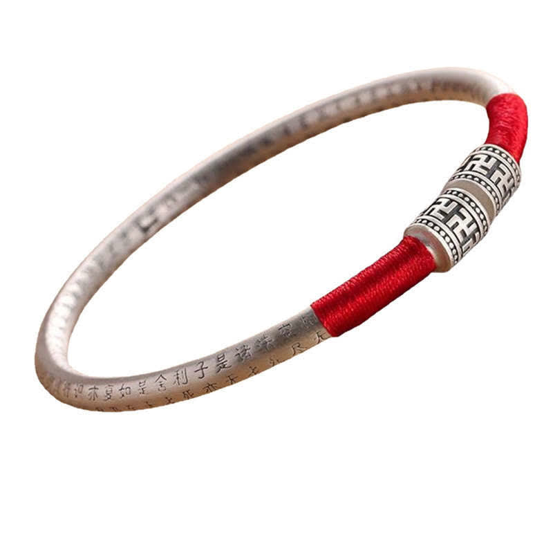 Bracelet unisexe Om Mani Padme Hum en fil rouge pour la chance et la protection