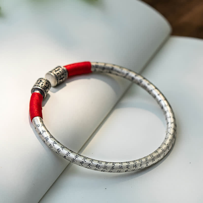 Bracelet unisexe Om Mani Padme Hum en fil rouge pour la chance et la protection