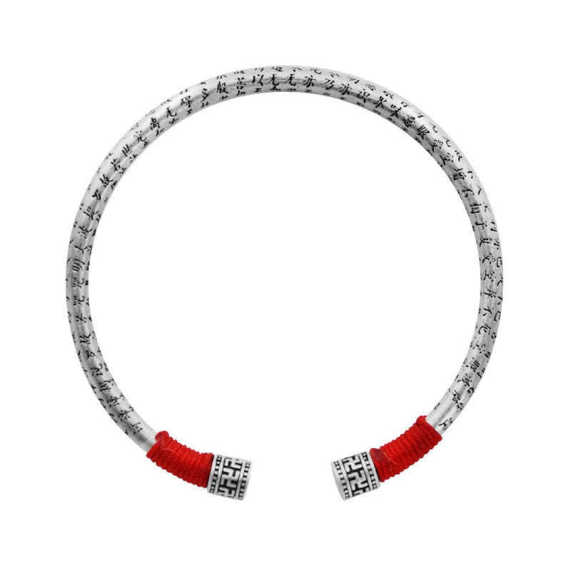 Bracelet unisexe Om Mani Padme Hum en fil rouge pour la chance et la protection
