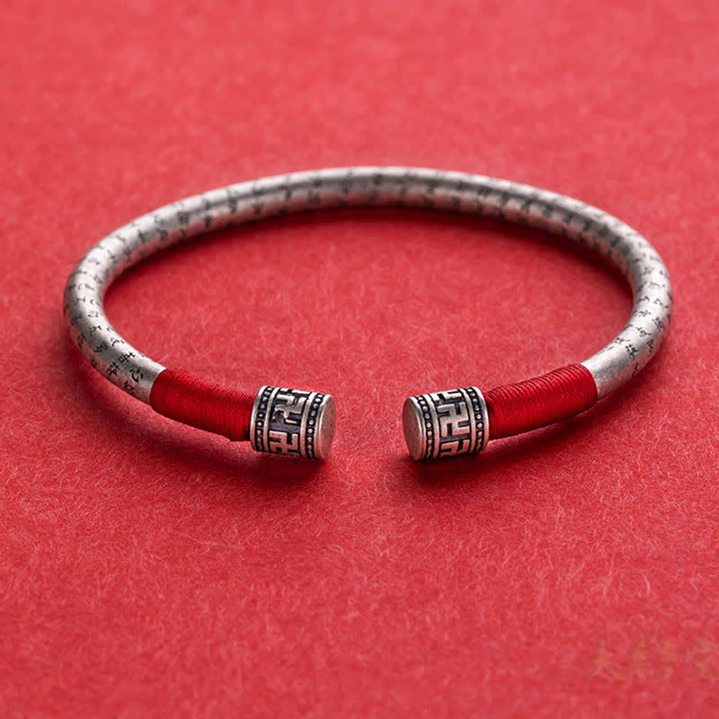 Bracelet unisexe Om Mani Padme Hum en fil rouge pour la chance et la protection