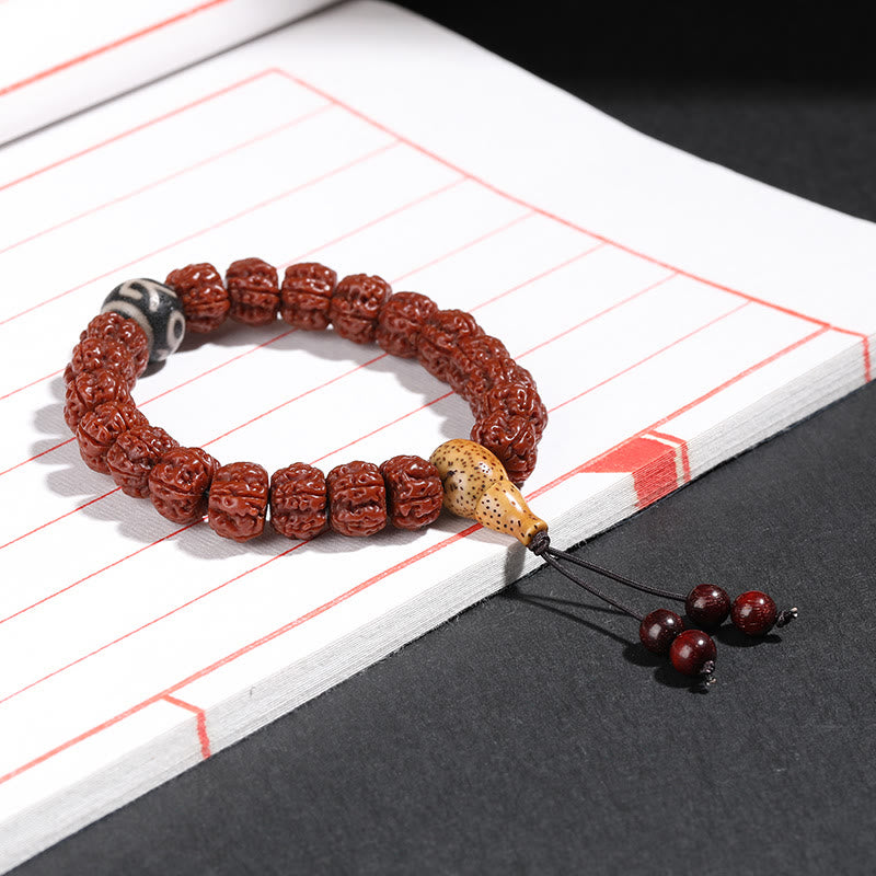 Bracelet unisexe Rudraksha Bodhi Seed Dzi Bead Bodhi Seed Mala