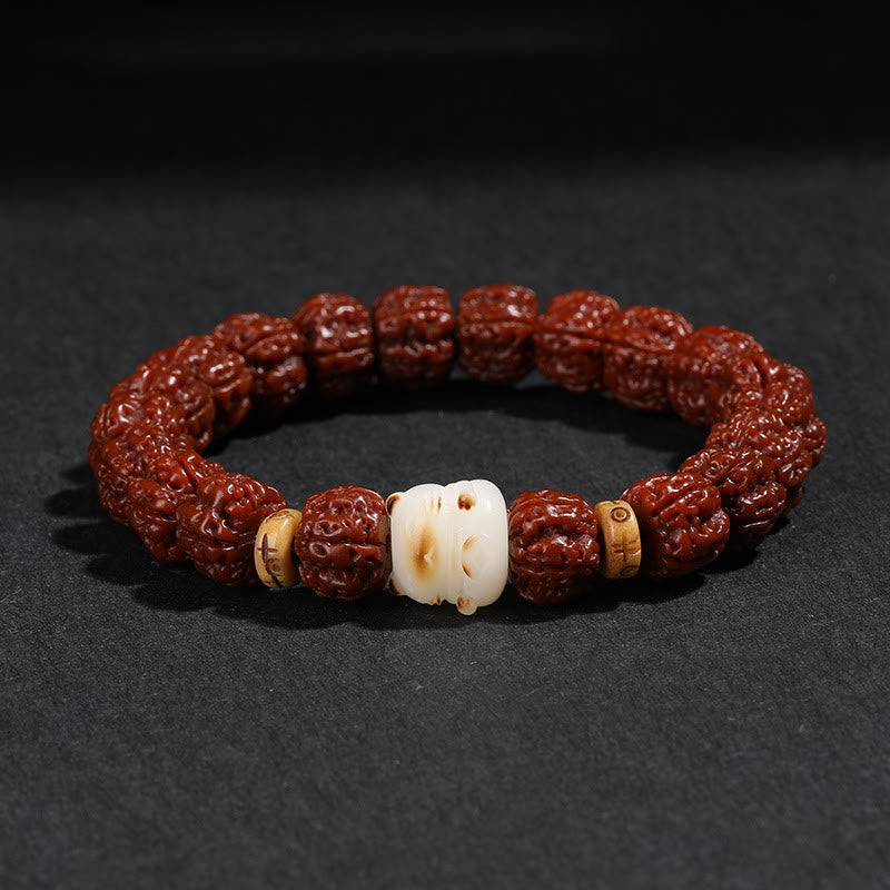 Bracelet unisexe Rudraksha Bodhi Seed Dzi Bead Bodhi Seed Mala