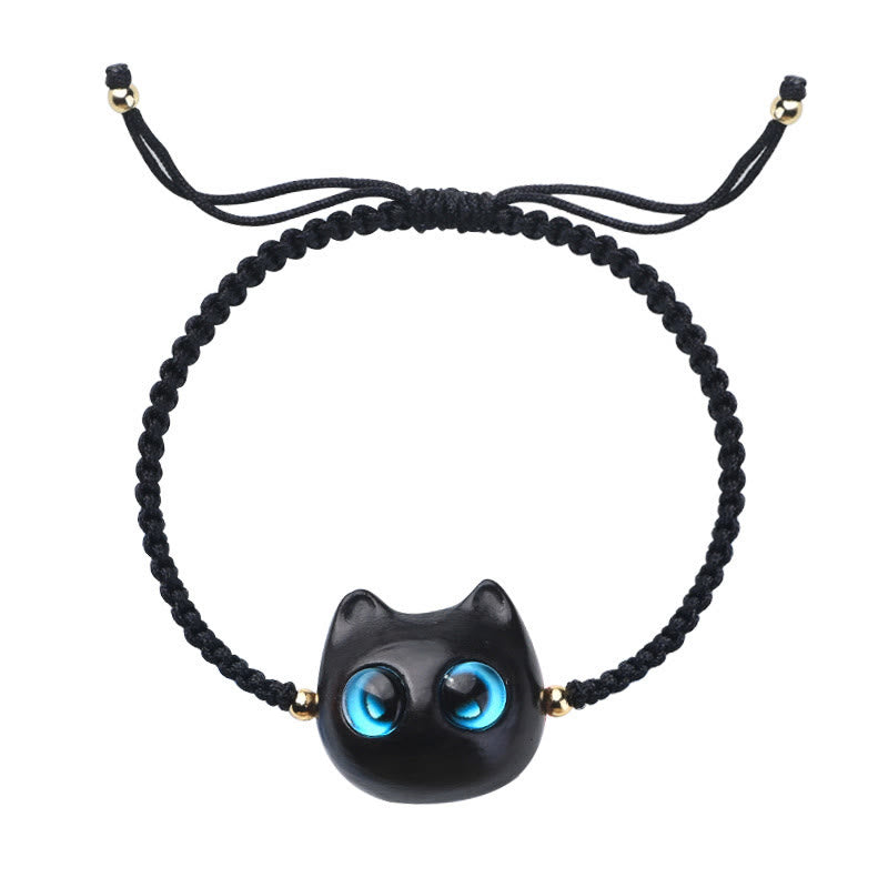 Bracelet unisexe en bois de santal rouge et bois d'ébène, protection calme, petite feuille