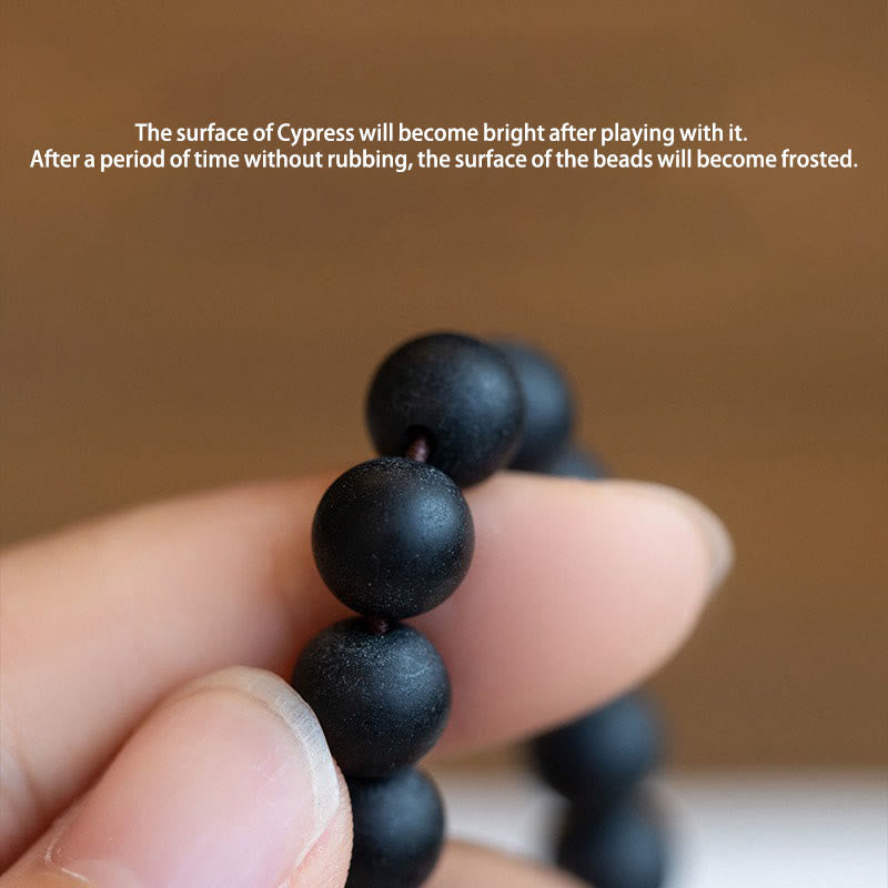 Bracelet de guérison unisexe tibétain en cyprès Bodhi Lotus