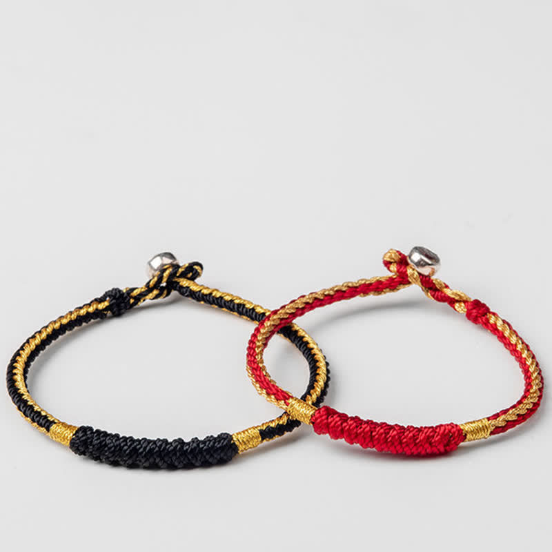 Bracelet de protection unisexe tibétain en fil rouge 14-19 cm