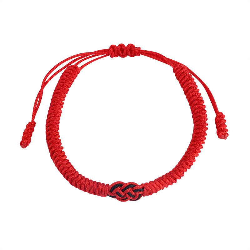 Bracelet de protection unisexe tibétain en fil rouge pour la chance