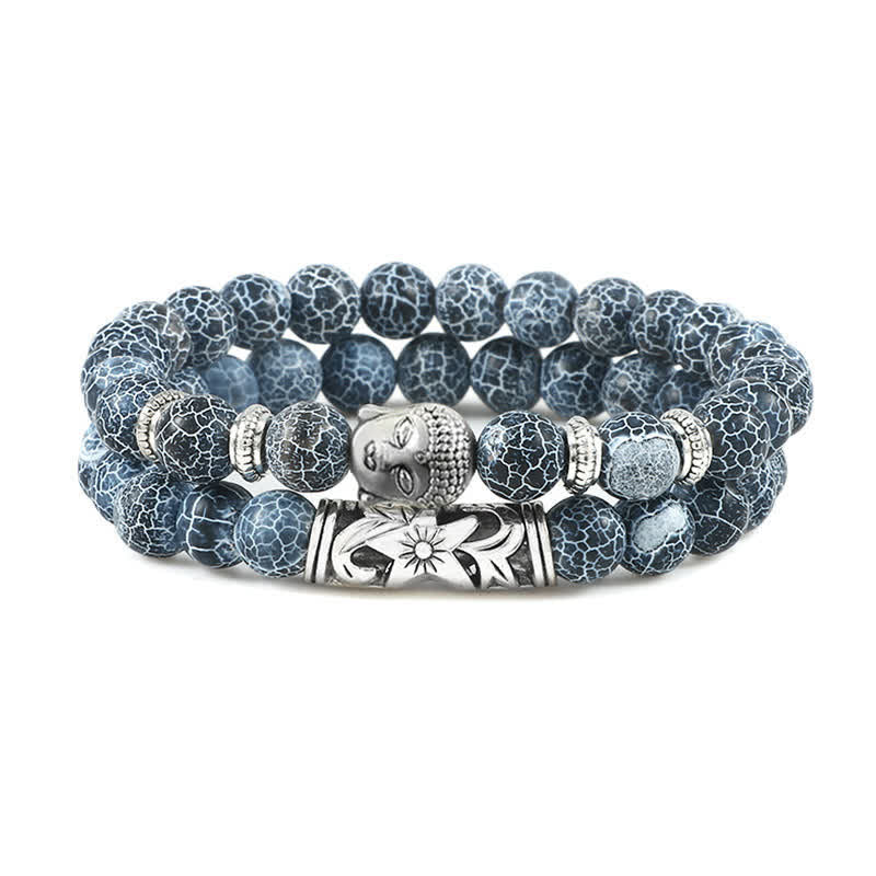 Ensemble de bracelets de protection unisexes œil de tigre et turquoise rouge
