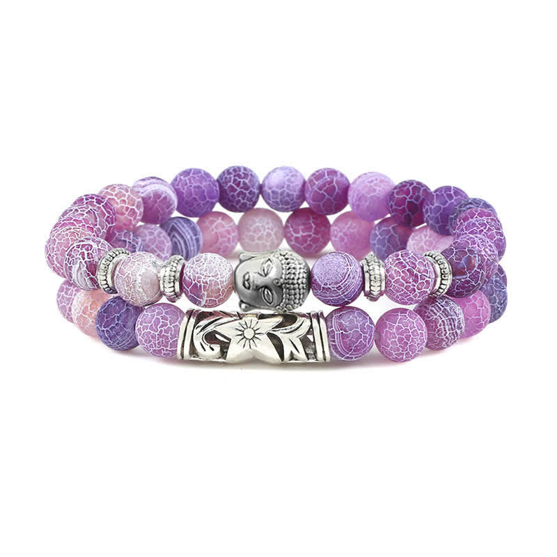 Ensemble de bracelets de protection unisexes œil de tigre et turquoise rouge