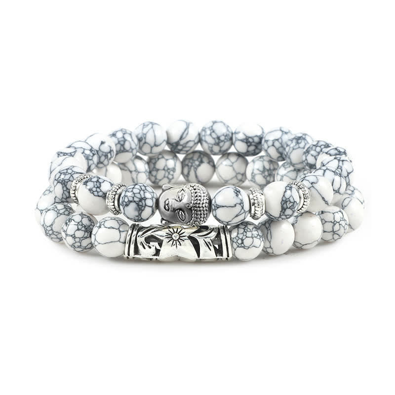 Ensemble de bracelets de protection unisexes œil de tigre et turquoise rouge