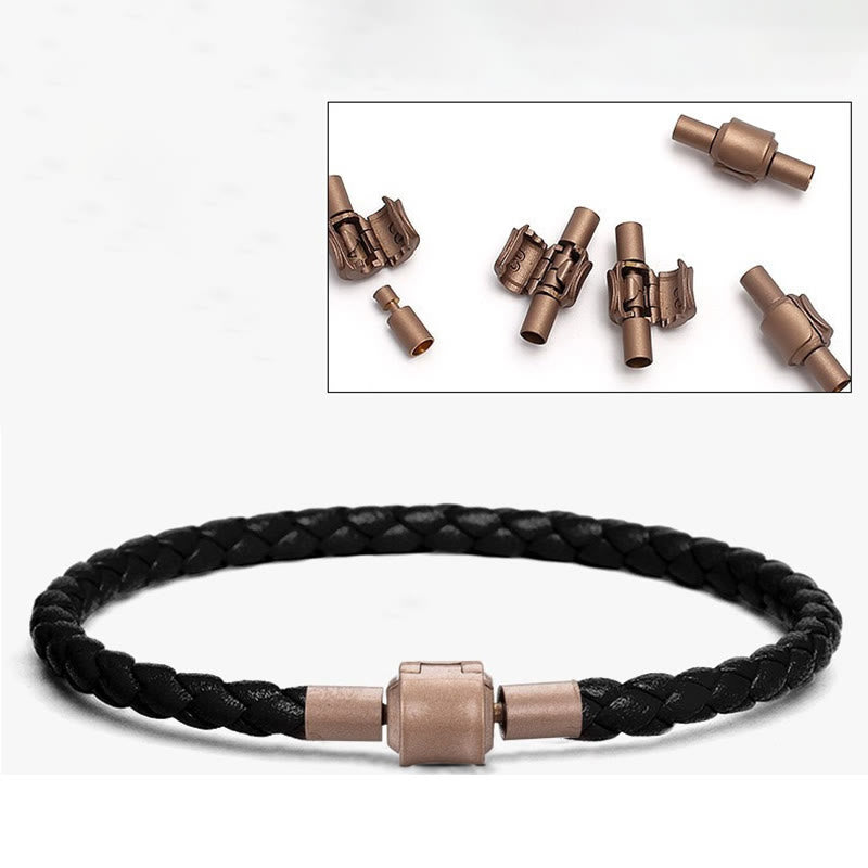 Bracelet porte-bonheur unisexe vintage en corde rouge, corde en cuir de 4 à 5 mm