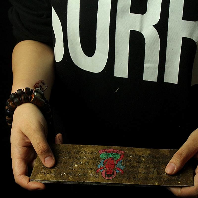 Bracelet de protection unisexe en perles turquoises et os de yak