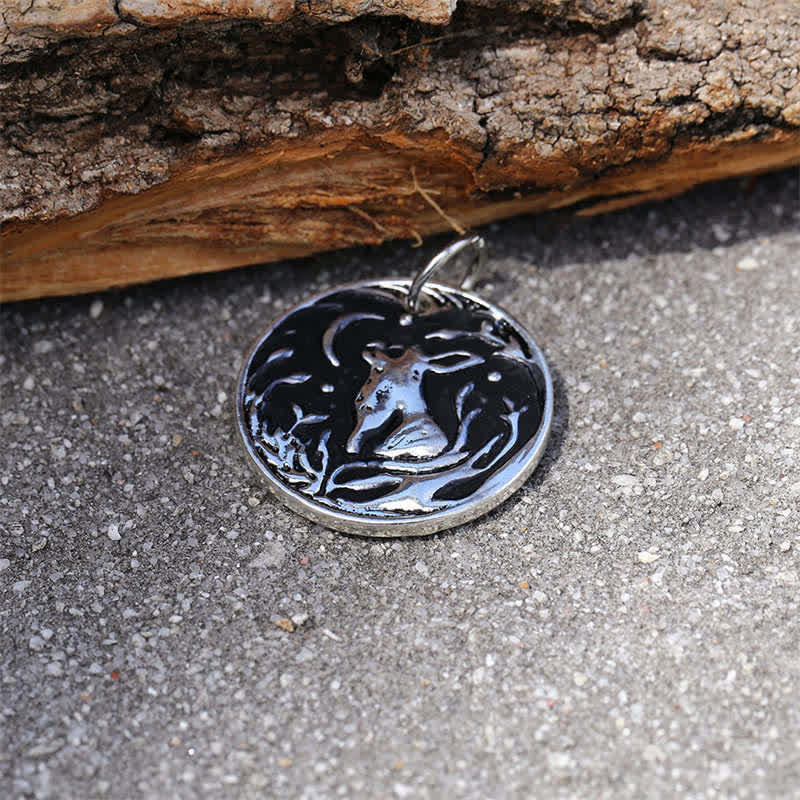 Collier unisexe en alliage avec symbole du zodiaque chinois de l'année du lapin