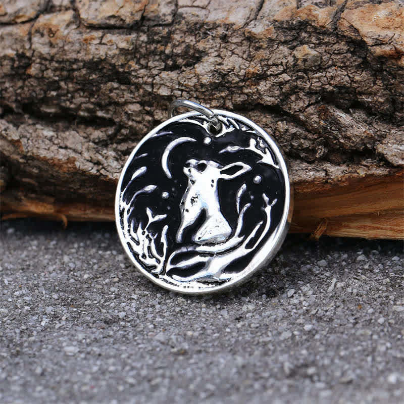 Collier unisexe en alliage avec symbole du zodiaque chinois de l'année du lapin