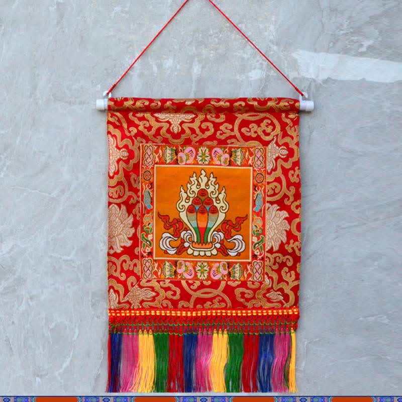 Décoration murale Vajra | Mandala de guérison 32 x 35 cm