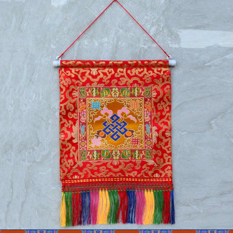 Décoration murale Vajra avec carte Bagua | Décoration Feng Shui 32 cm