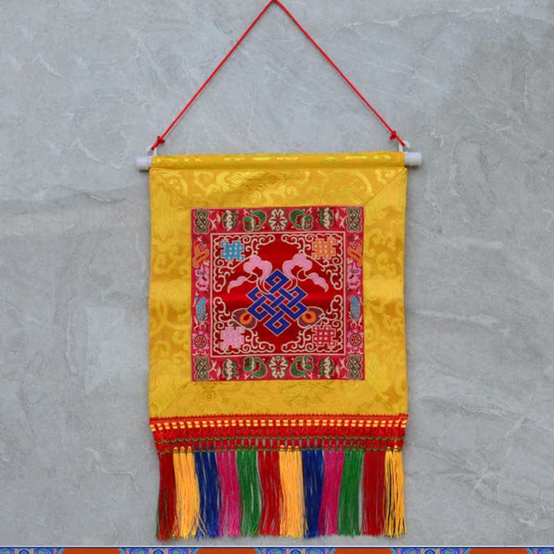 Décoration murale Vajra avec carte Bagua | Décoration Feng Shui 32 cm