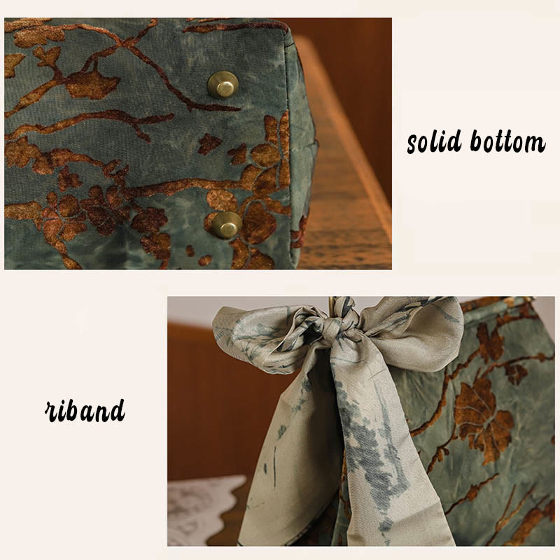 Sac bandoulière élégant en velours jacquard avec chaîne en métal 21 cm