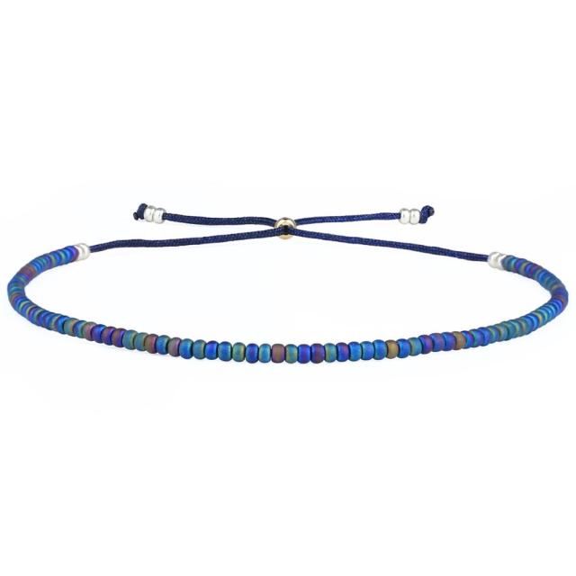 Bracelet en perles de rocaille Miyuki aux couleurs vives et ombrées au néon